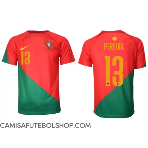Camisa de time de futebol Portugal Danilo Pereira #13 Replicas 1º Equipamento Mundo 2022 Manga Curta